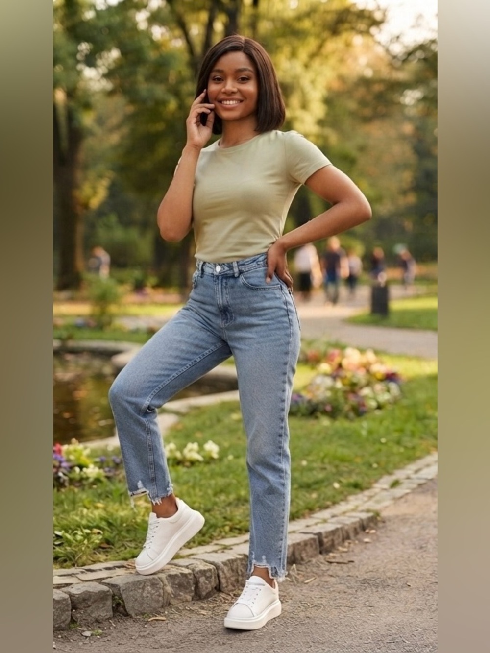 Time and Tru High-Rise Light Blue Wash Jeans